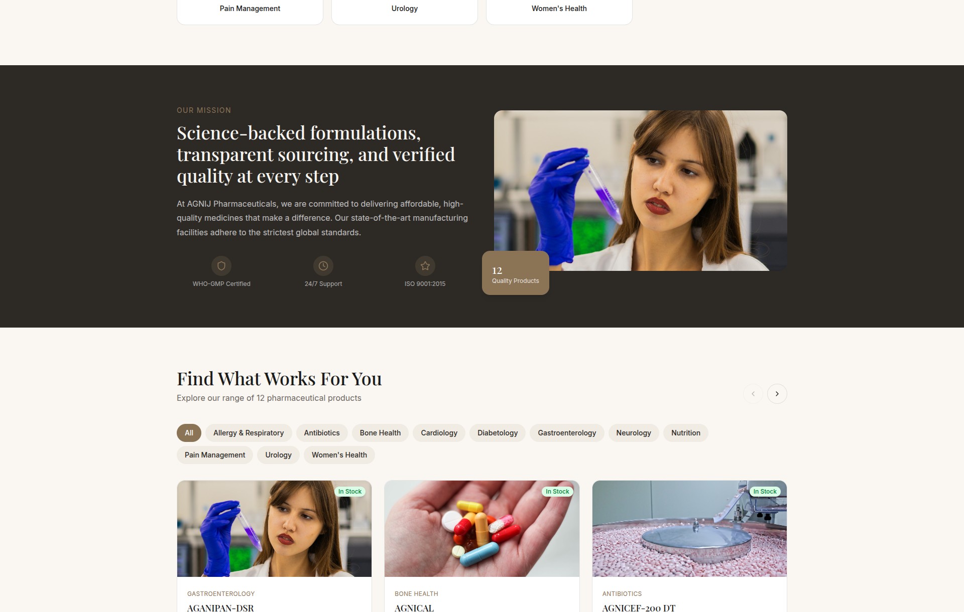 AGNIJ — product catalogue