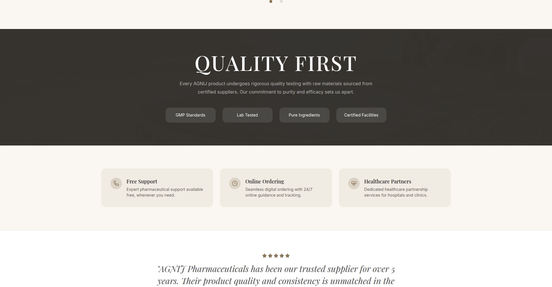 AGNIJ — quality standards section