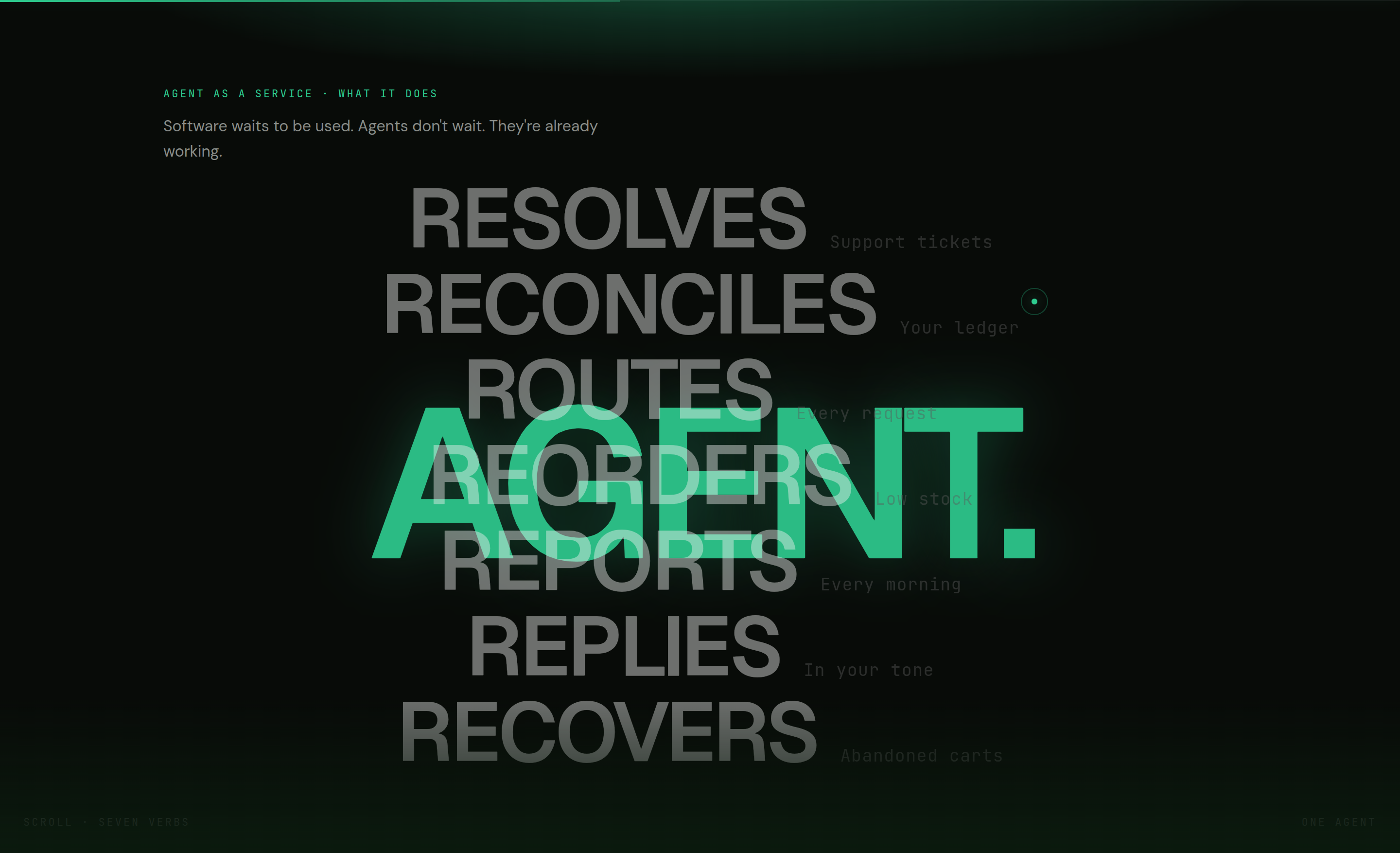LanceMart — agent-as-a-service section
