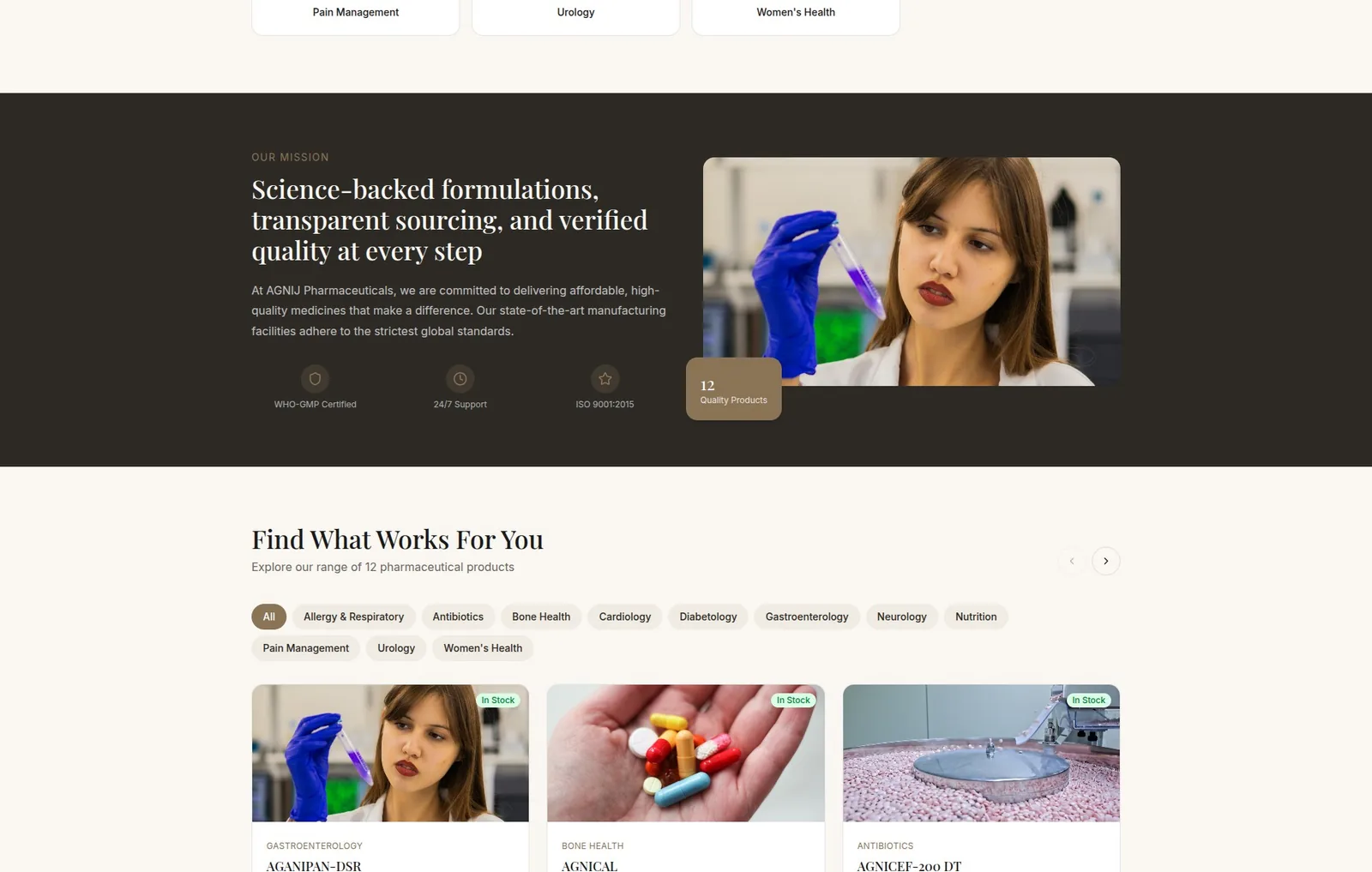AGNIJ — product catalogue