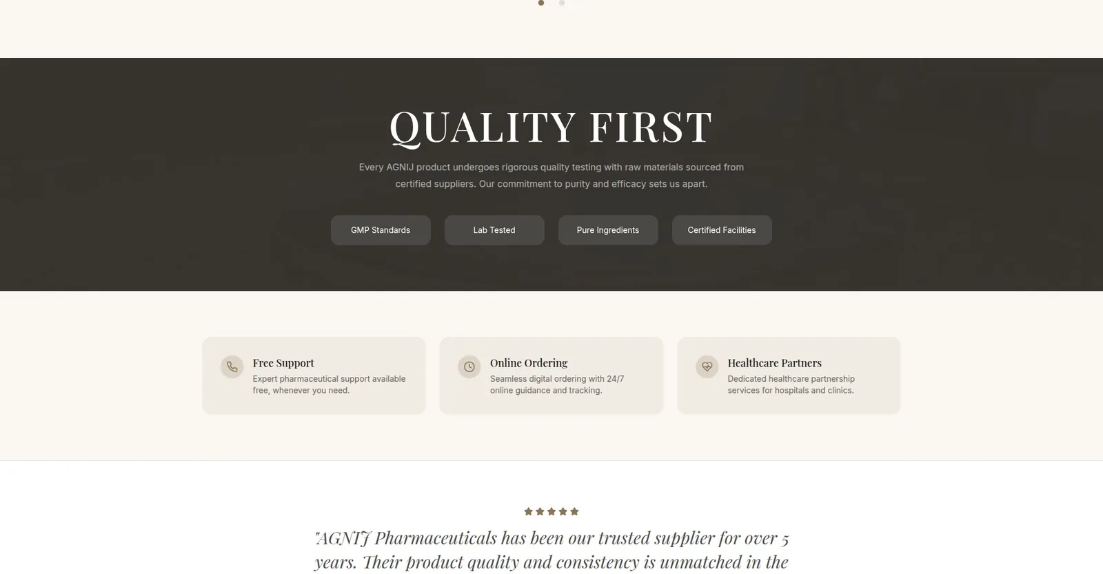 AGNIJ — quality standards section