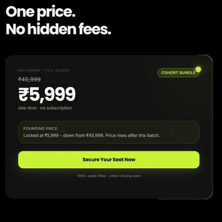 Haus of Intelligence: the price card